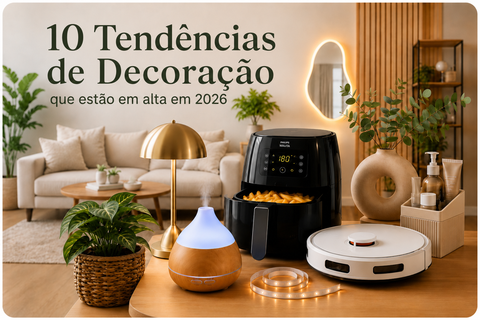 10 Tendências de Decoração que estão em alta em 2026