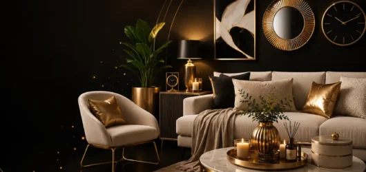 Categoria Casa e Decoração dos Achadinhos VIP com ambiente sofisticado, móveis modernos, objetos decorativos, iluminação elegante e itens selecionados para transformar os ambientes da sua casa.
